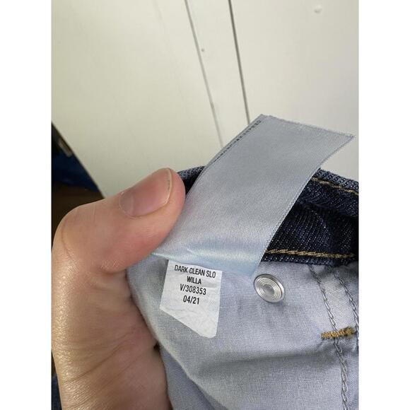 Old Navy Jeans Womens 18 High Rise Slouchy Straight Leg Modest Ankle Denim - Picture 6 of 9